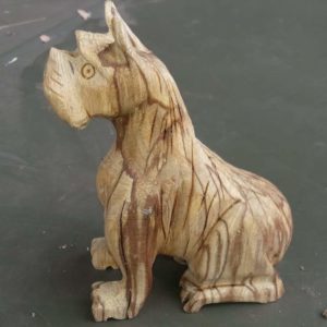 Резная фигурка тотем из древесины Пало Санто собака купить