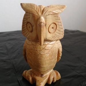 Резная фигурка тотем из древесины Пало Санто сова купить
