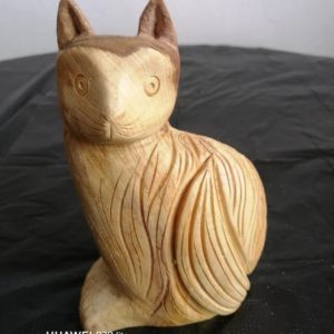 Резная фигурка тотем из Пало Санто кошка купить