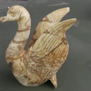Резная фигурка тотем из Пало Санто лебедь купить