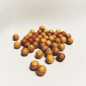 Круглые бусинки из Пало Санто(palo santo round beads) 14мм купить